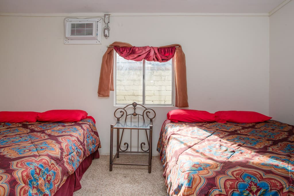 Bedroom with 2 queen beds