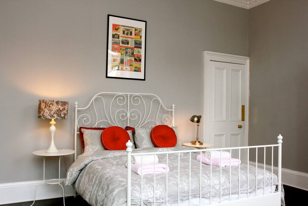 Master bedroom with king size bed