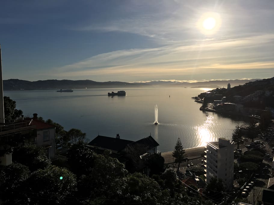Afternoon view from the apartment