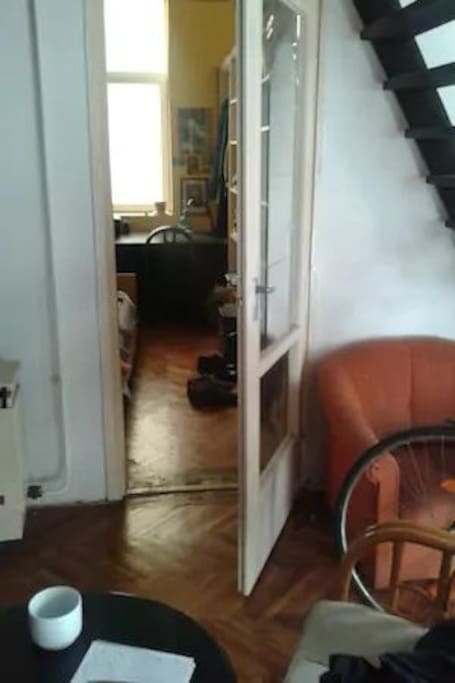 entrance to the little (bed and working-) room