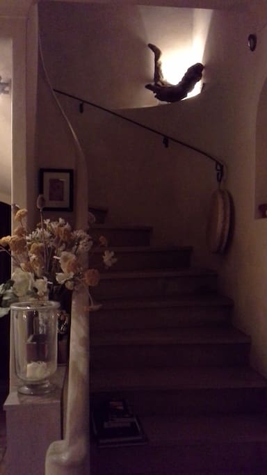 Escalier menant à la chambre