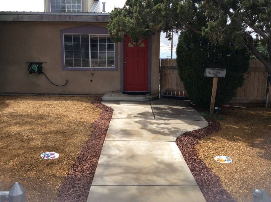 Front/main entrance of the house.