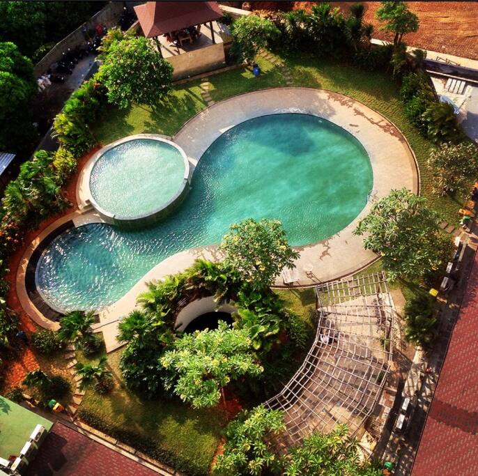 Pool and your View from your Balcony