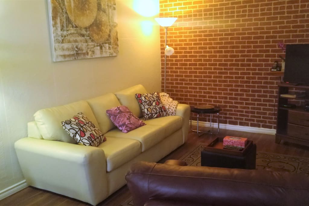 Living area with TV