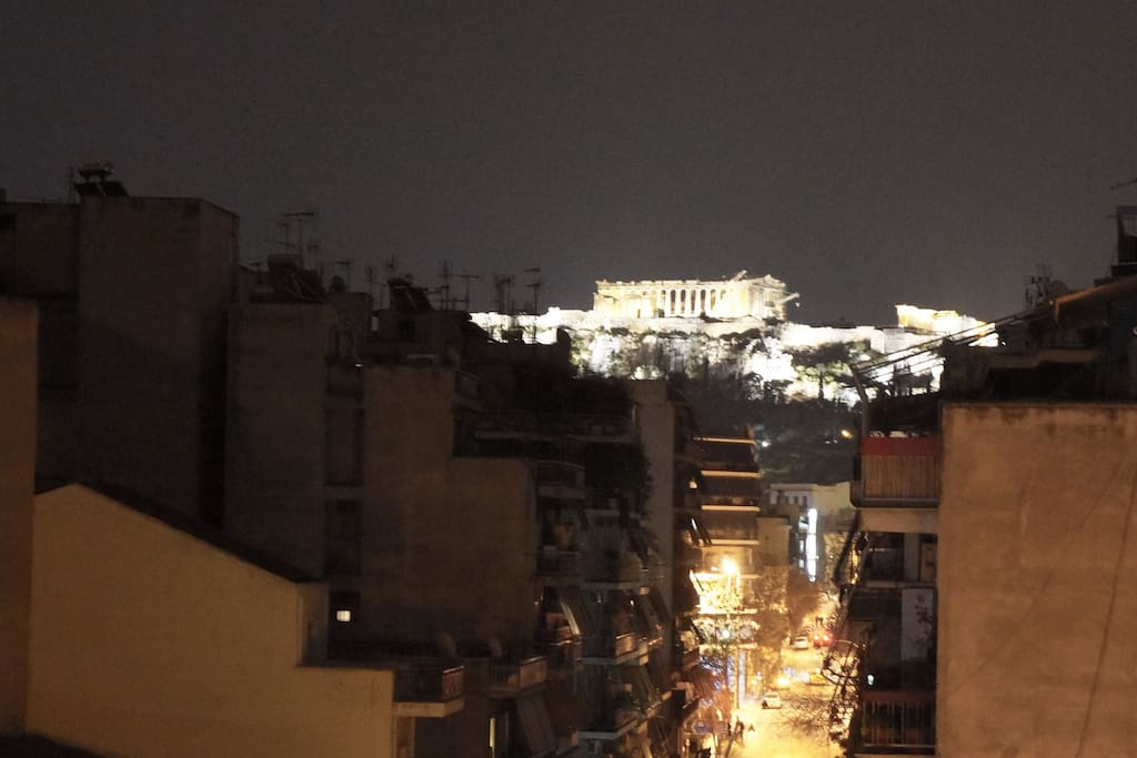 Acropolis view by night