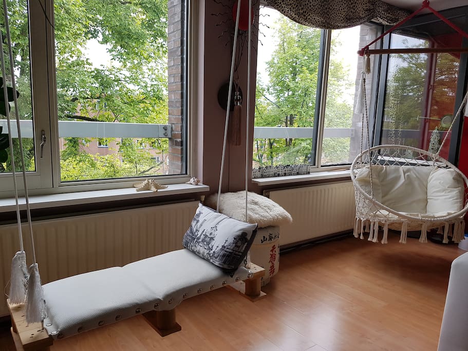 Swing and hanging chair