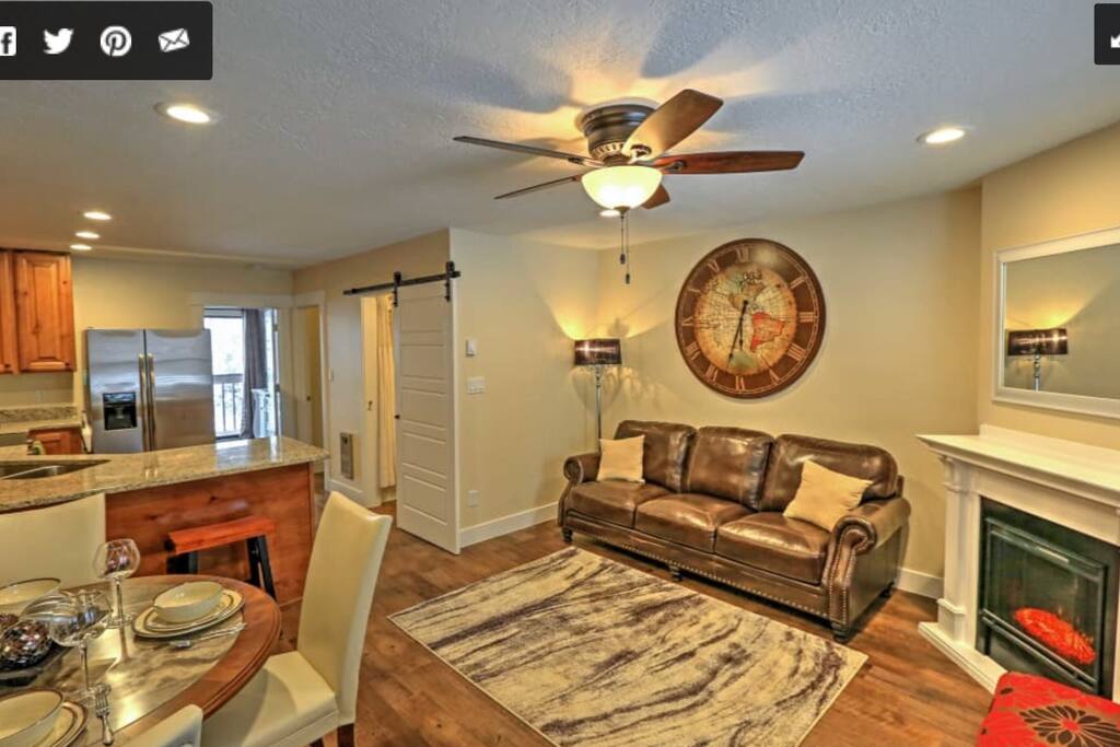 Kitchen and living room