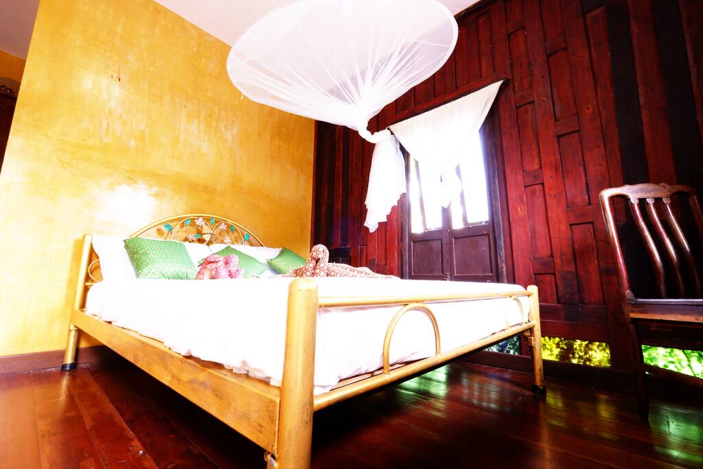 Thai style bedroom at Boutique Thai House.