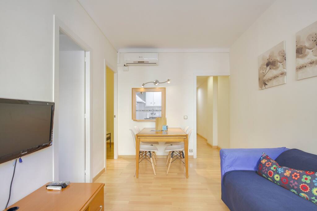 Living room with A/C