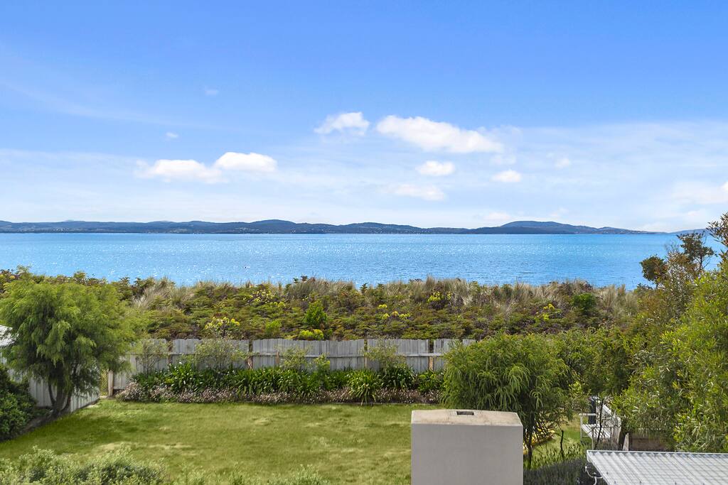Water view from the upstairs living room