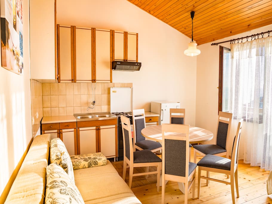 Kitchen with dining area