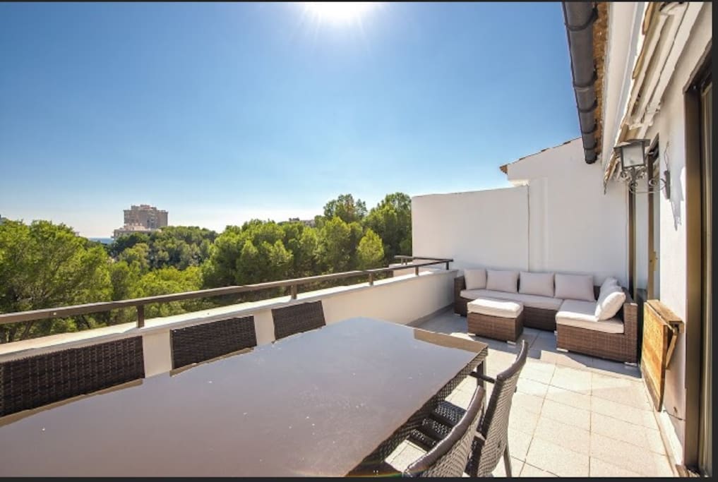 Upstairs terrace