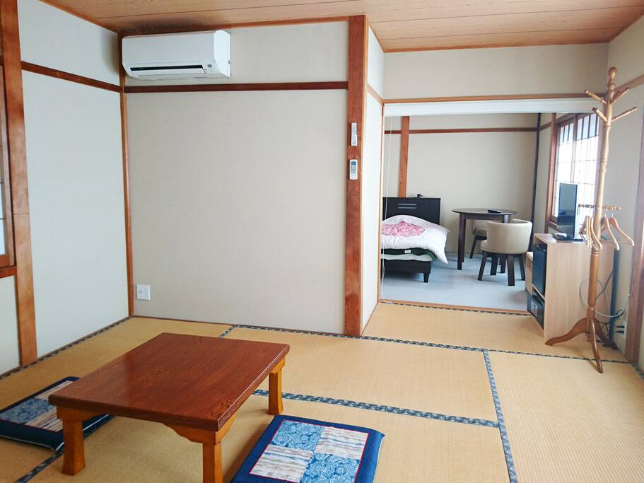 Relax in a spacious traditional Japanese tatami room! This will be your private room during your stay :)