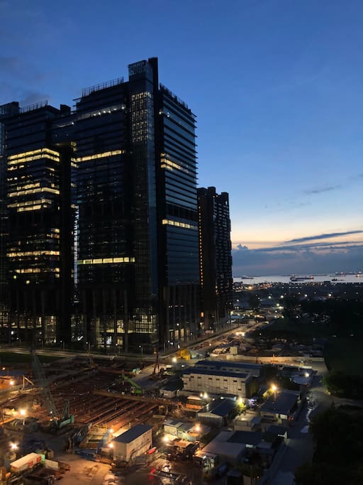 View from the apartment at dawn