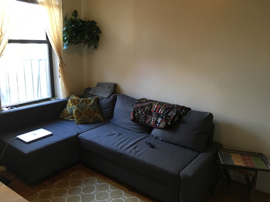 Comfy L shaped couch
