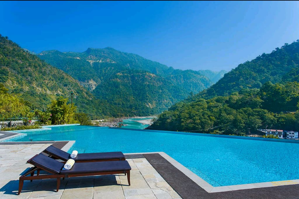 Pristine Swimming Pool with special emphasis on cleanliness and hygiene. There is also a kids pool.