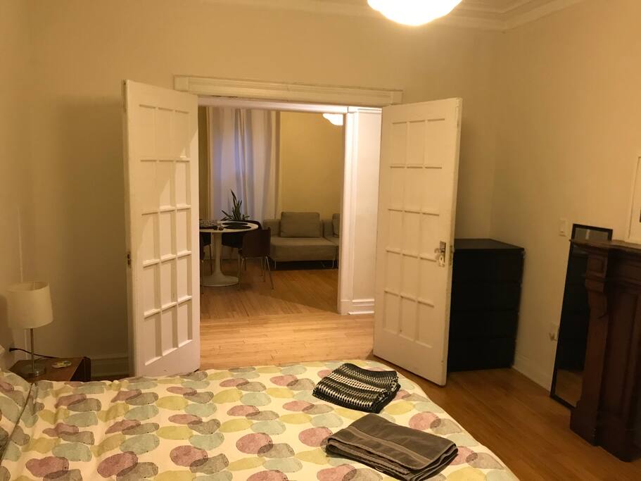 View from the 1st bedroom towards the living room