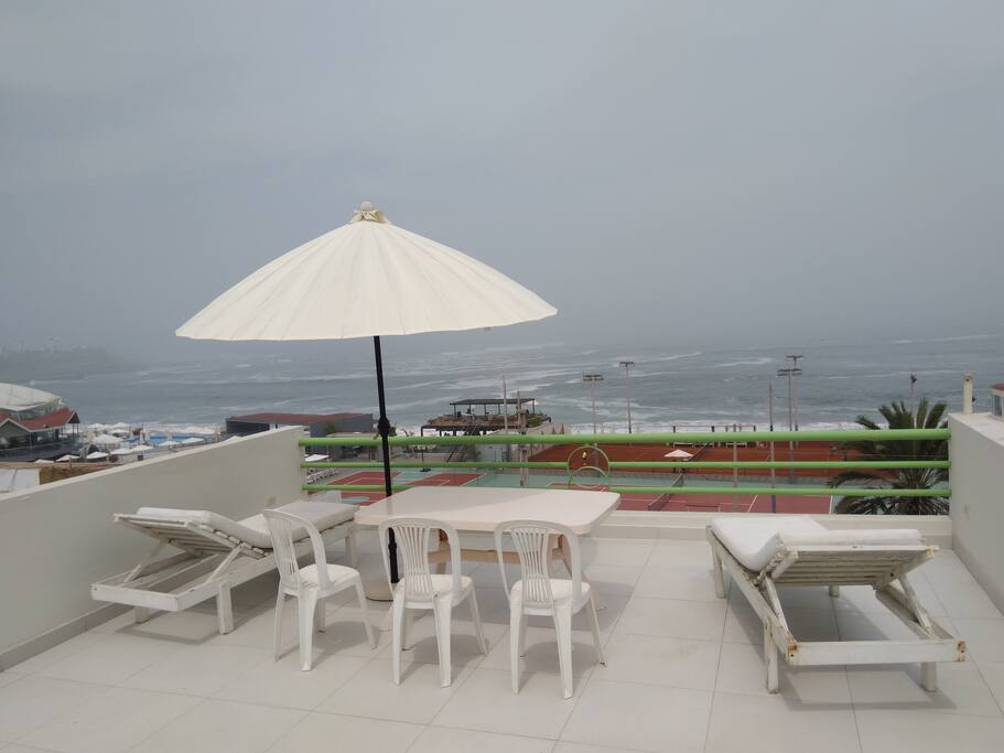 Terraza con vista a toda la bahia