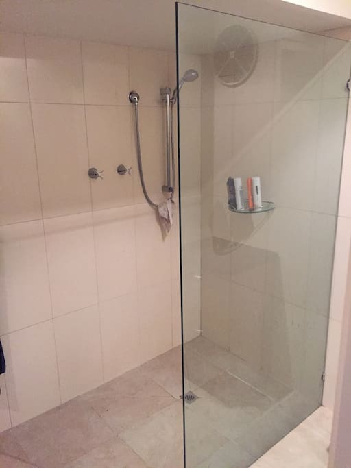 large ensuite it is very big so two people can be in there at the same time