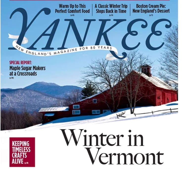 Barn & farm featured on the cover of Yankee Magazine 2015.