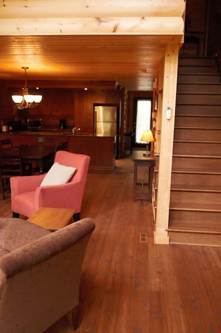 Kick back and relax in the spacious living area after a day on the slopes.