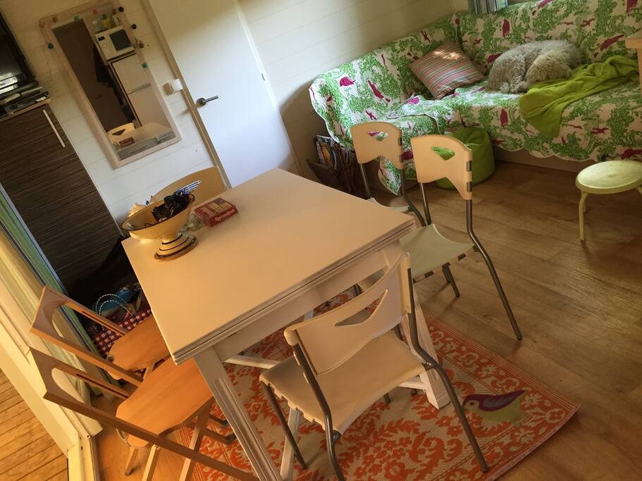 inside the mobile home