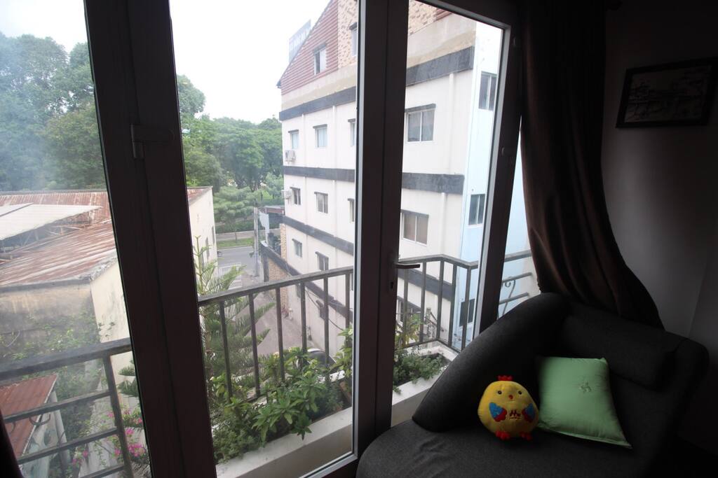 view from balcony