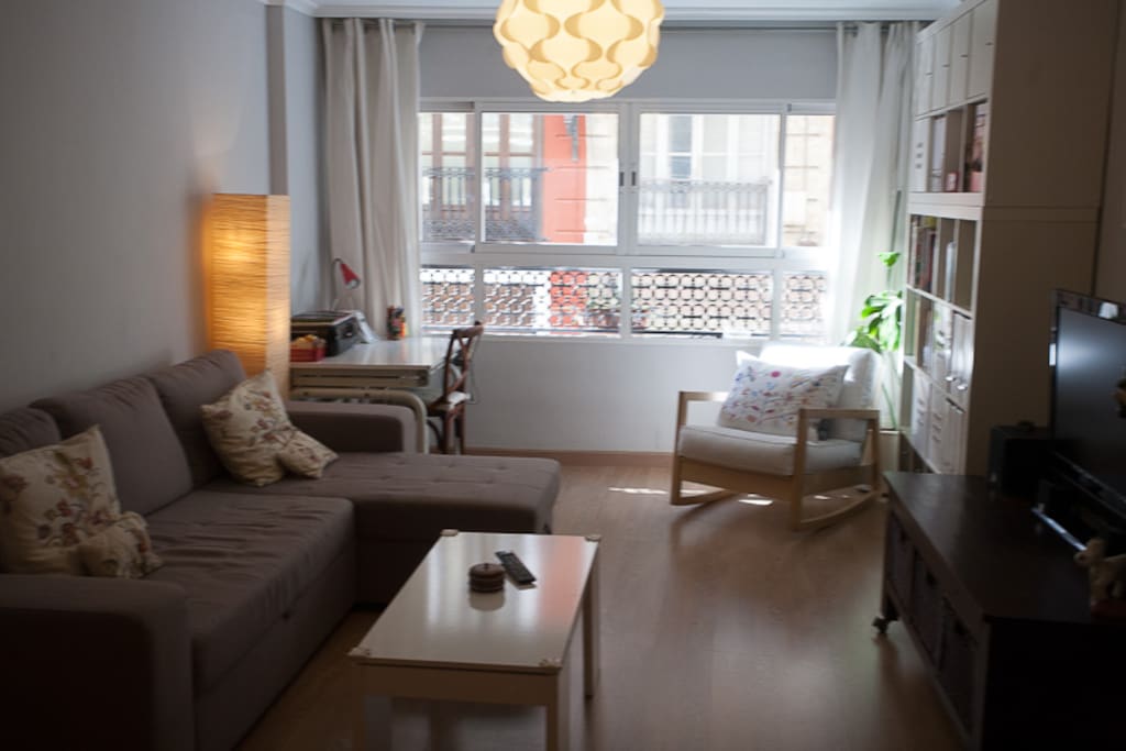 salón con sofa-cama