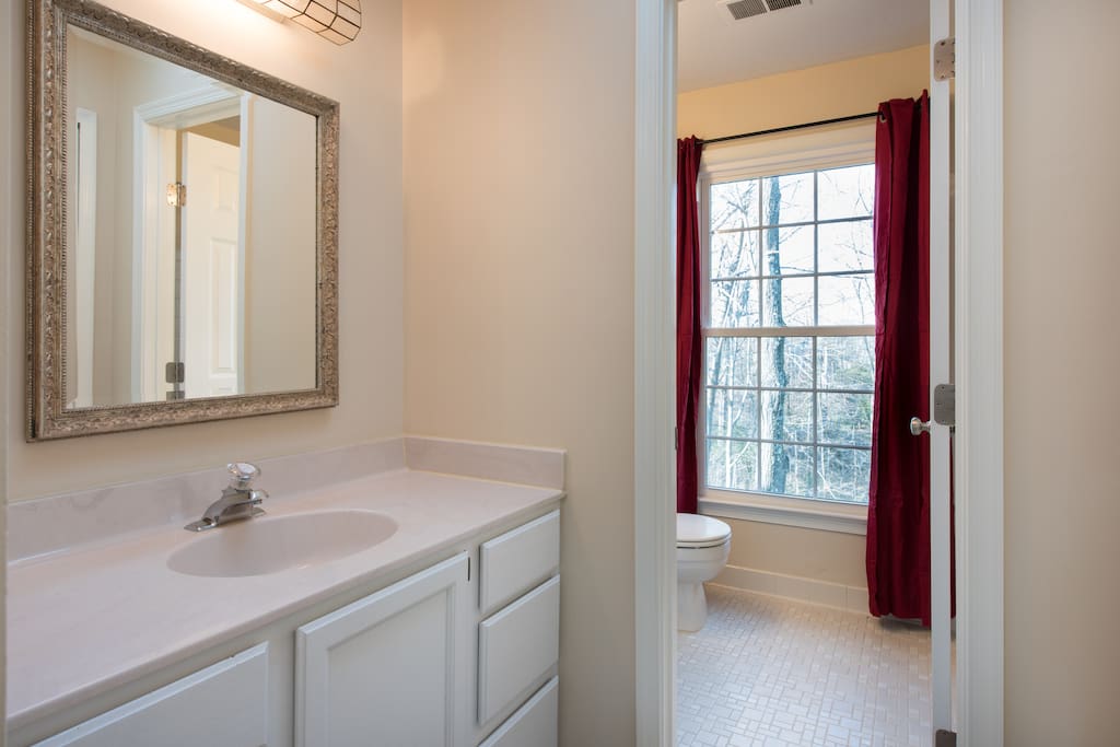 Half bath next to full private bath - yours alone