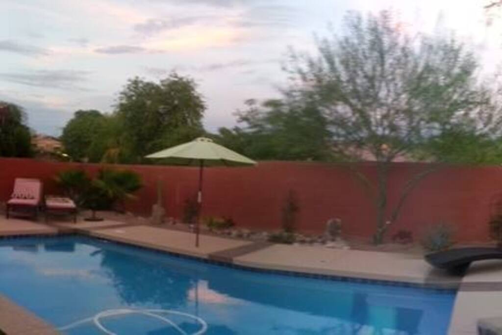 Backyard pool