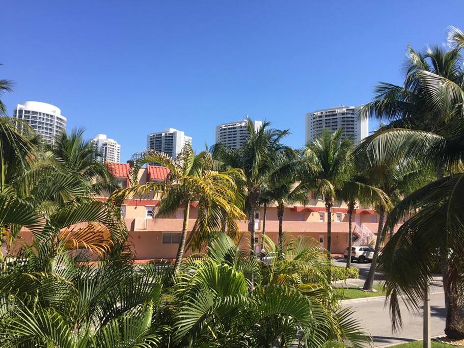The view from the balcony.