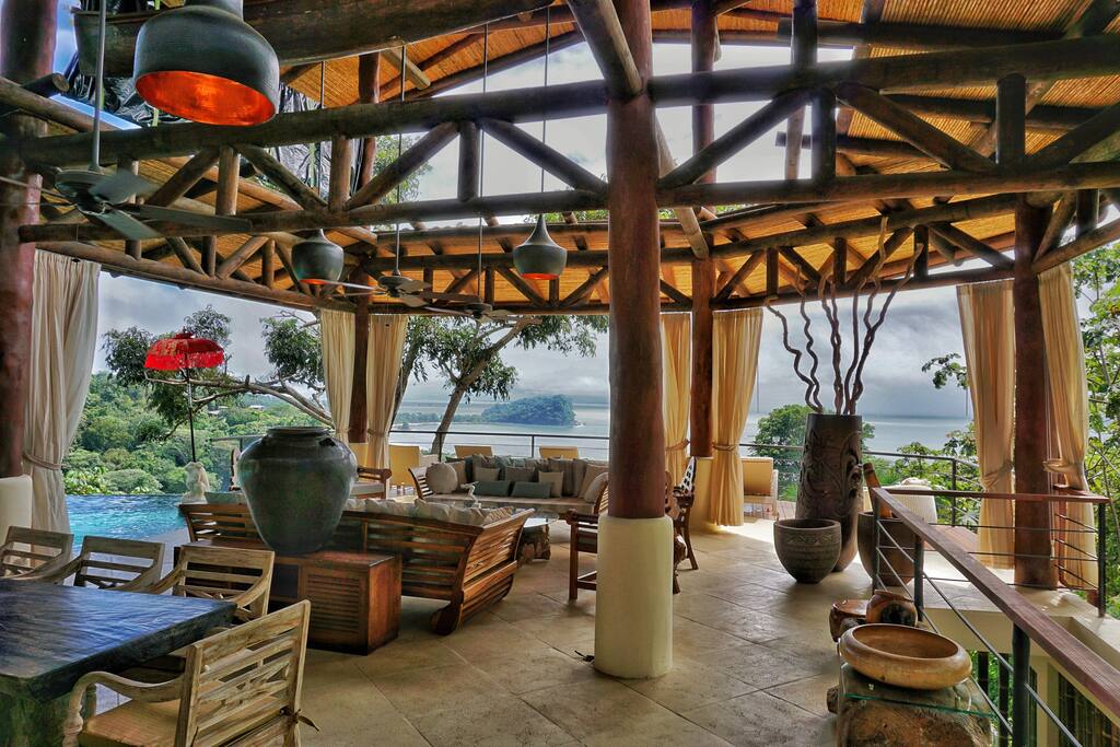 Incredible open air main level with ocean view