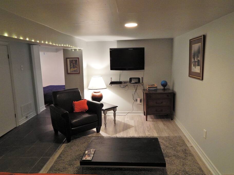 Newly renovated living room space with Netflix and Wii U