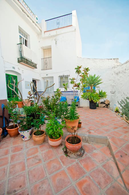 Courtyard with flowers