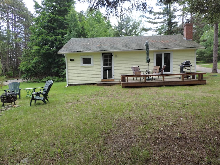 Nice deck with a Gas Grill