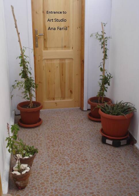 Entrance to your neighbour Art Studie Ana Farid