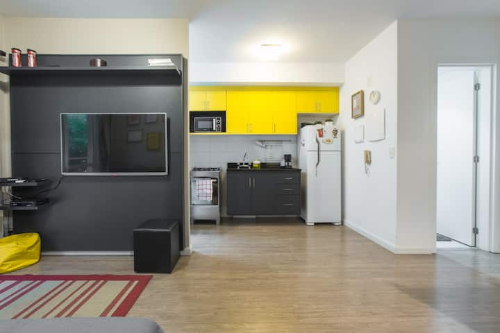 DSG 1401 - Studio Luxo Itaim - Apartamentos en alquiler en São Paulo, Sao  Paulo, Brasil - Airbnb