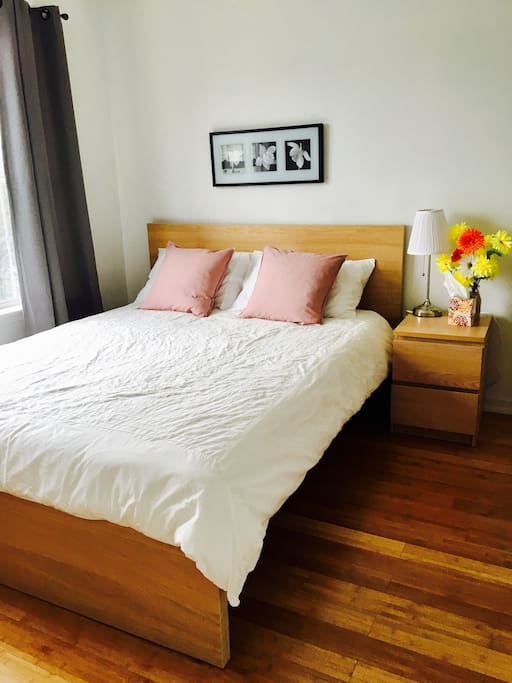 Bedroom on the second floor. "This house was great. It was close to everything. And the house was very comfortable."