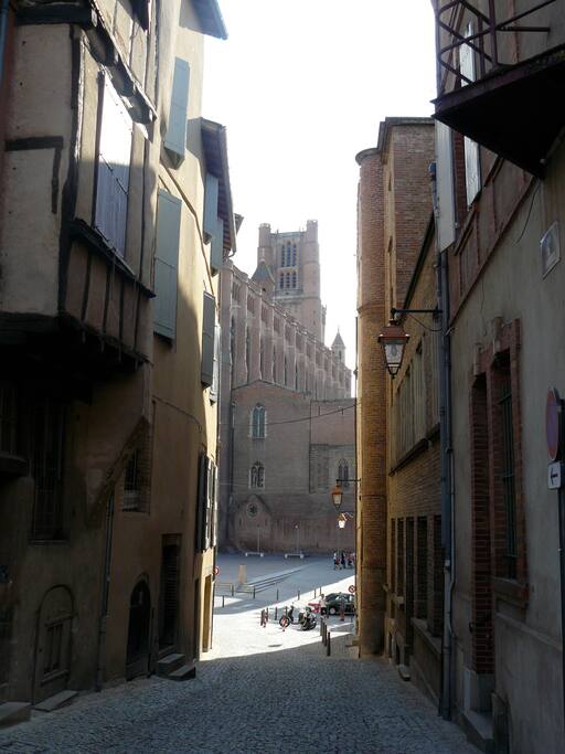 We're steps away from the Cathedral...