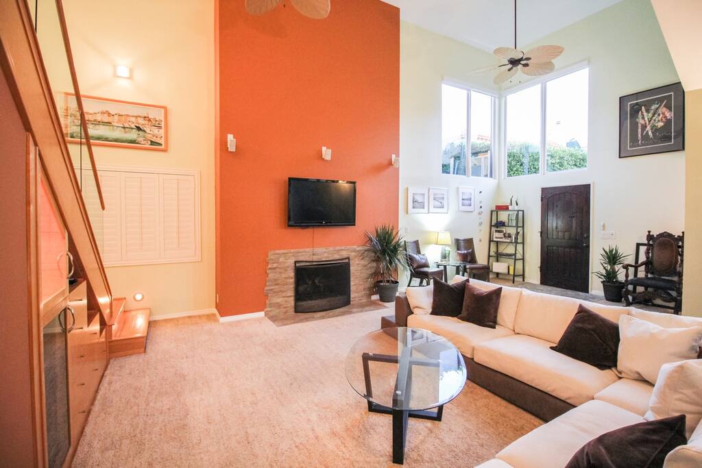 Living Room with Fireplace