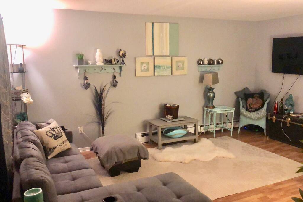 Living room - apple tv and Netflix