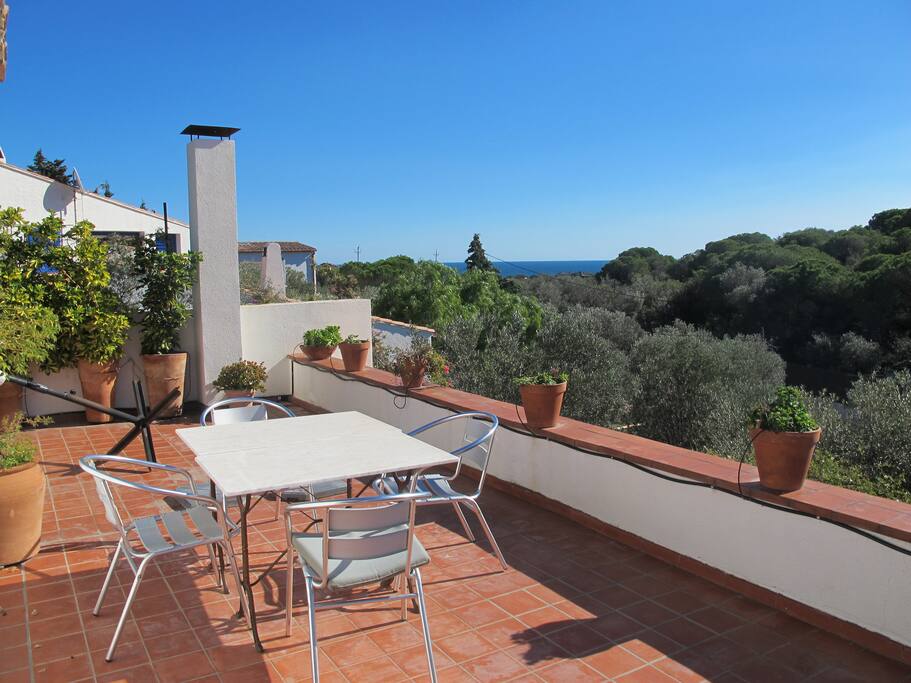 terraza vista del mar