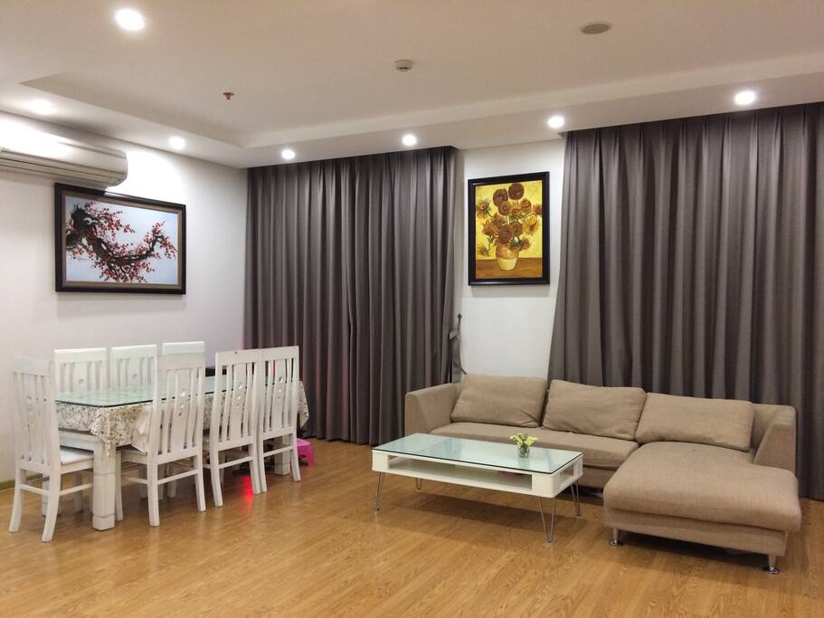 Living room and kitchen