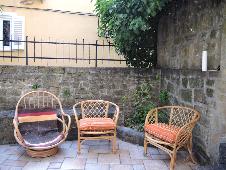 The terrace/patio