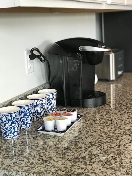 Breakfast bar and complimentary kcups available for your convenience
