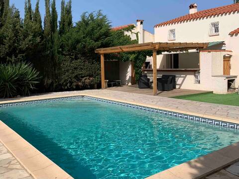 Pretty pool villa 15 min. from Barcarès