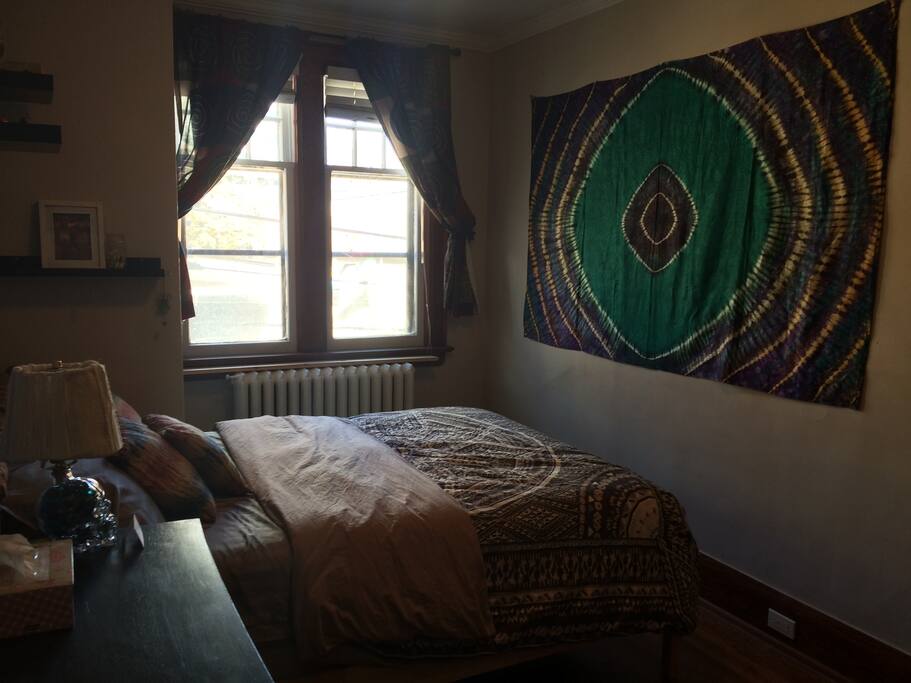 Some morning sunlight streaming in to your bohemian getaway