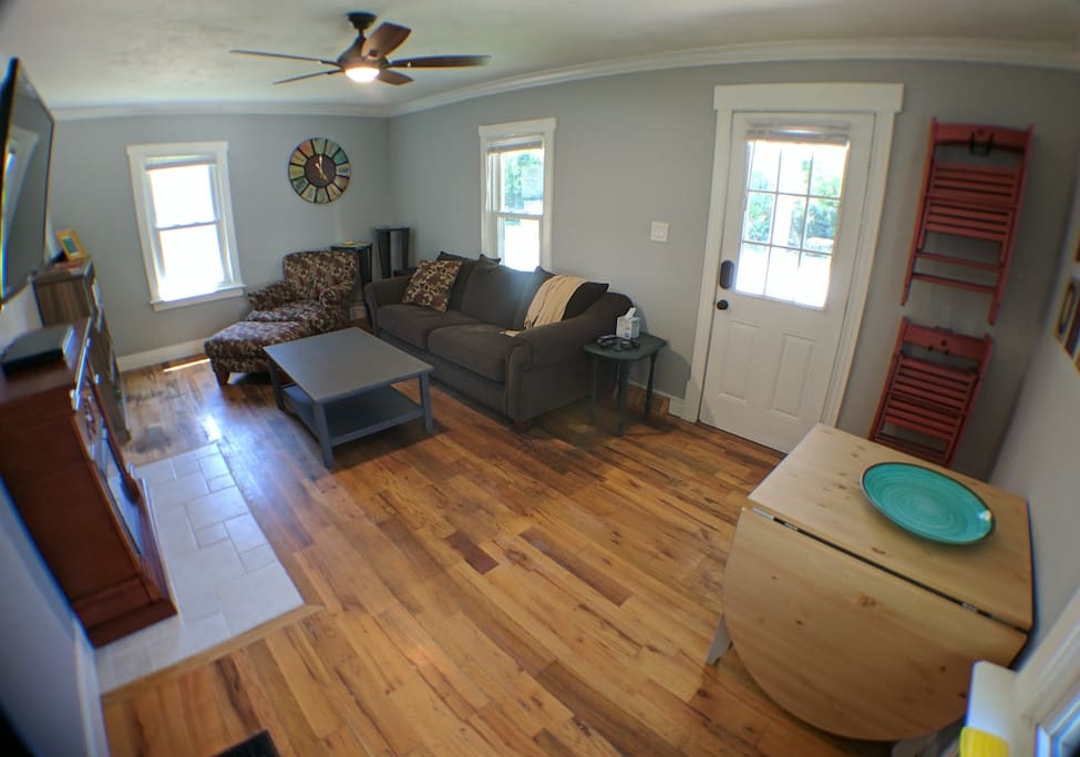 Living room from kitchen doorway