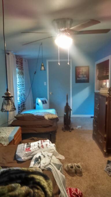 One of two single beds
