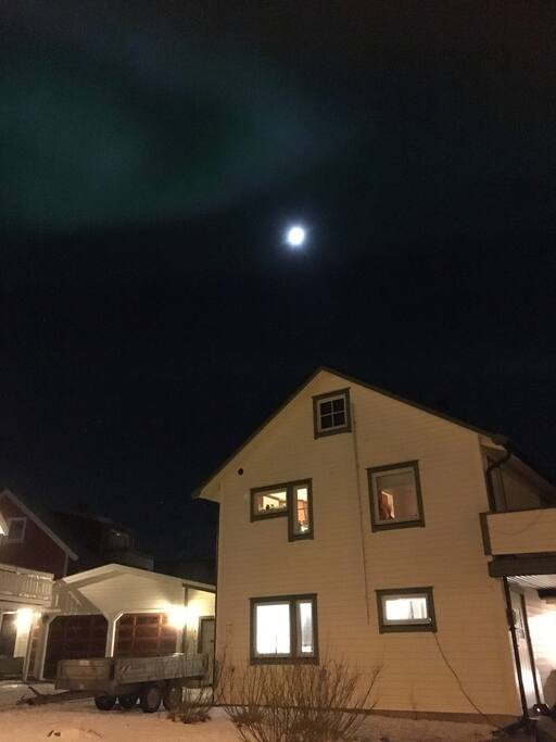 The house under Northern Lights